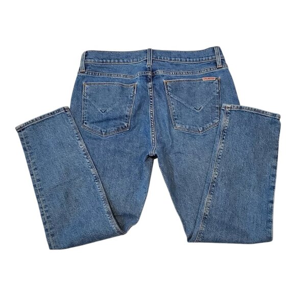 HUDSON SZ 27 Riley Relaxed Cropped Straight Exposed Zipper Stretch Jeans - Picture 8 of 15